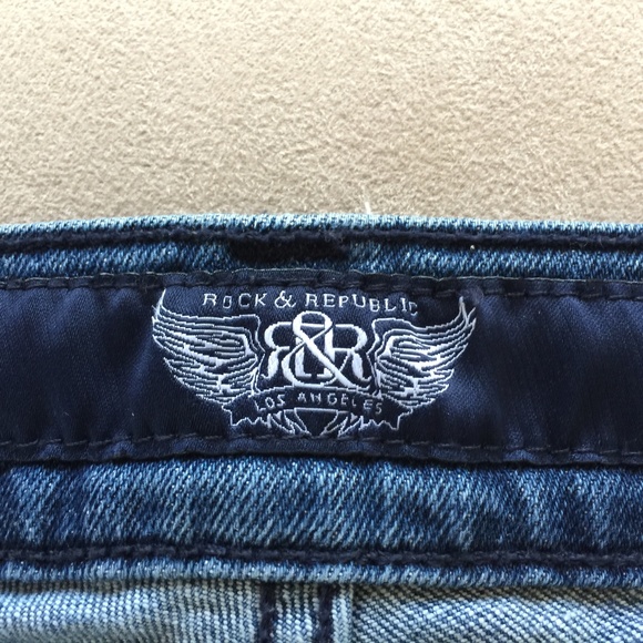MENS ROCK & REPUBLIC JEANS - 32 WAIST X 30 LONG - Picture 6 of 11